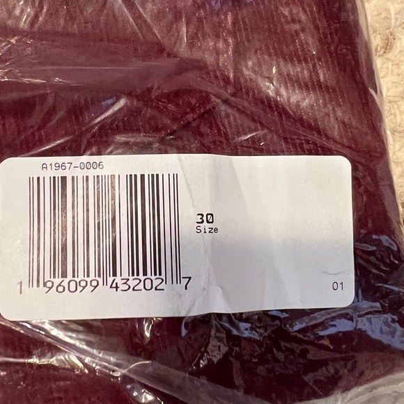 LEVI’S | NWT Women’s Ribcage Corduroy Bootcut Pants Tawny Port Red Maroon - Picture 7 of 9